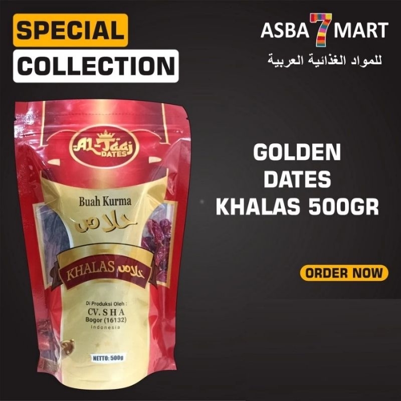 

KURMA GOLDEN DATES KHALAS RED PACK 500 GR - KURMA RED KHALAS