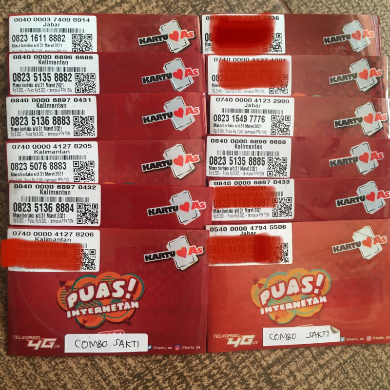 Nomor AS cantik COMBO SAKTI