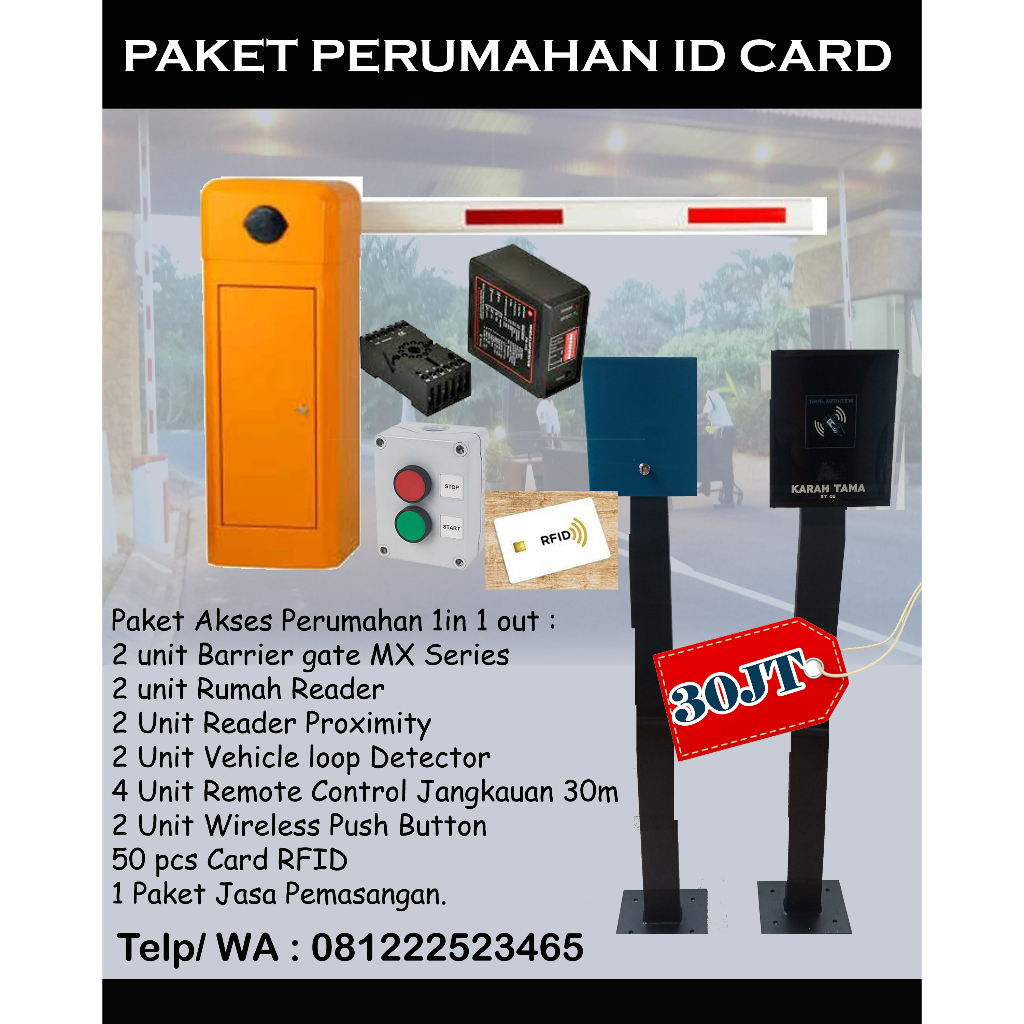 Portal Otomatis/ Palang Otomatis Untuk Paket Perumahan