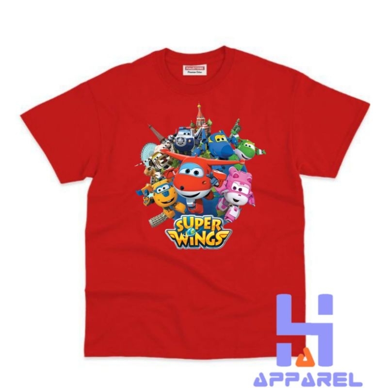 BAJU ANAK KAOS ANAK SUPER WINGS