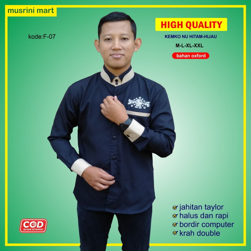 Baju Koko Nu Kemko Nu Baju Ala Santri Nu Baju Muslim Pria Musrini Mart