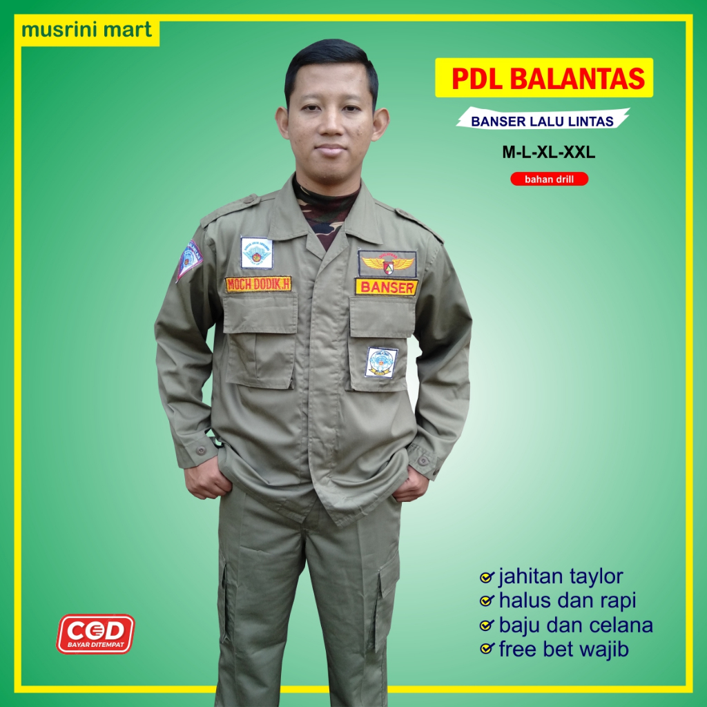 Baju Pdl Balantas Banser Pdl 2 Banser Free Bet Wajib Atribut Banser Balantas Musrini Mart