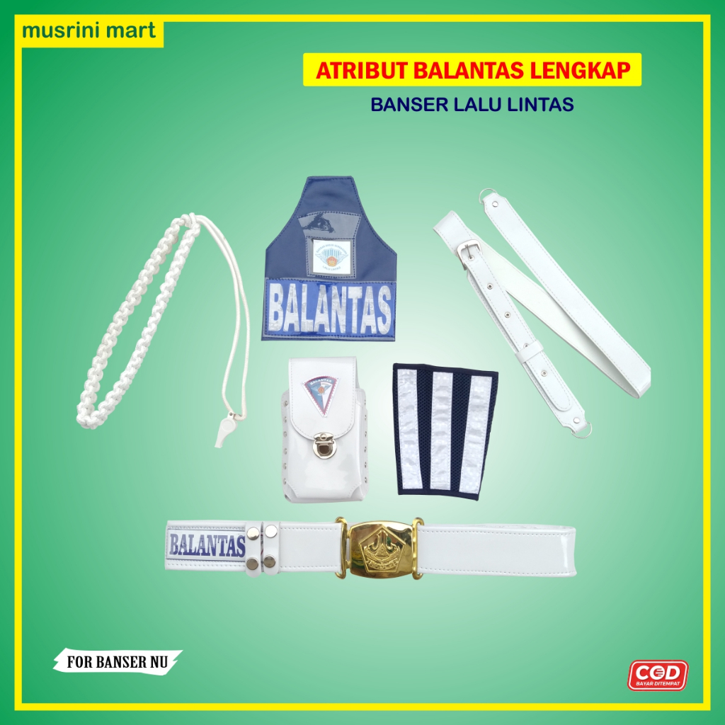Atribut Banser Balantas Lengkap Banser Lalu Lintas Musrini Mart