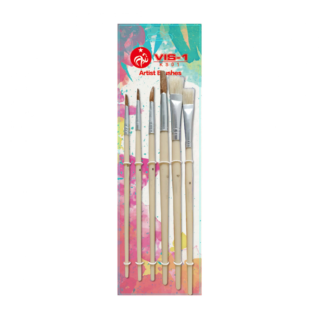 

SET KUAS LUKIS VIS-1 ISI 6 LENGKAP // BRUSH CAT AIR