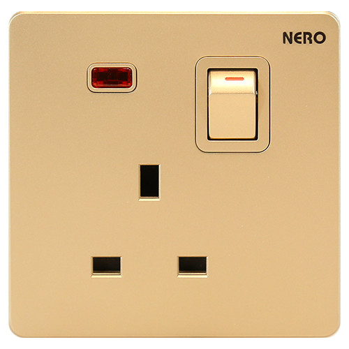 NERO STOP KONTAK AC CASA X2 X21311VD-G Gold
