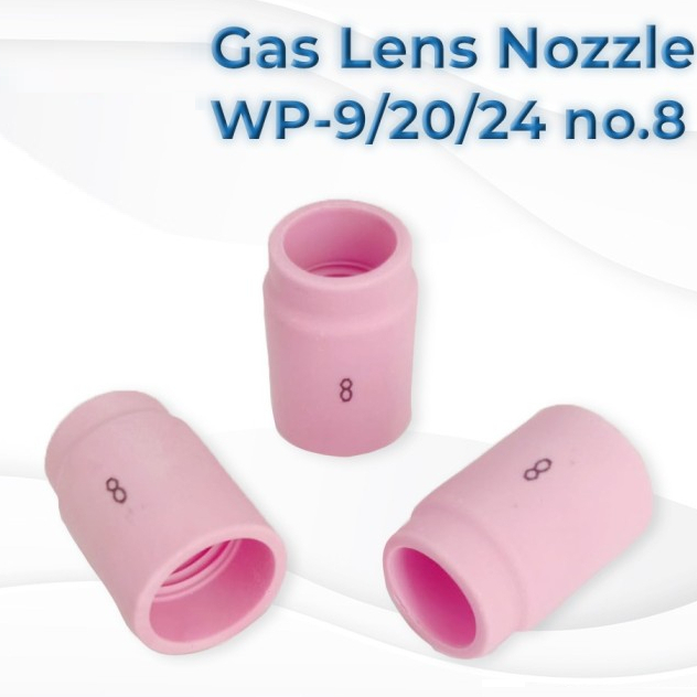 Gas Lens Nozzle WP9 WP20 no 8 / Keramik Ceramic Alumina Cups