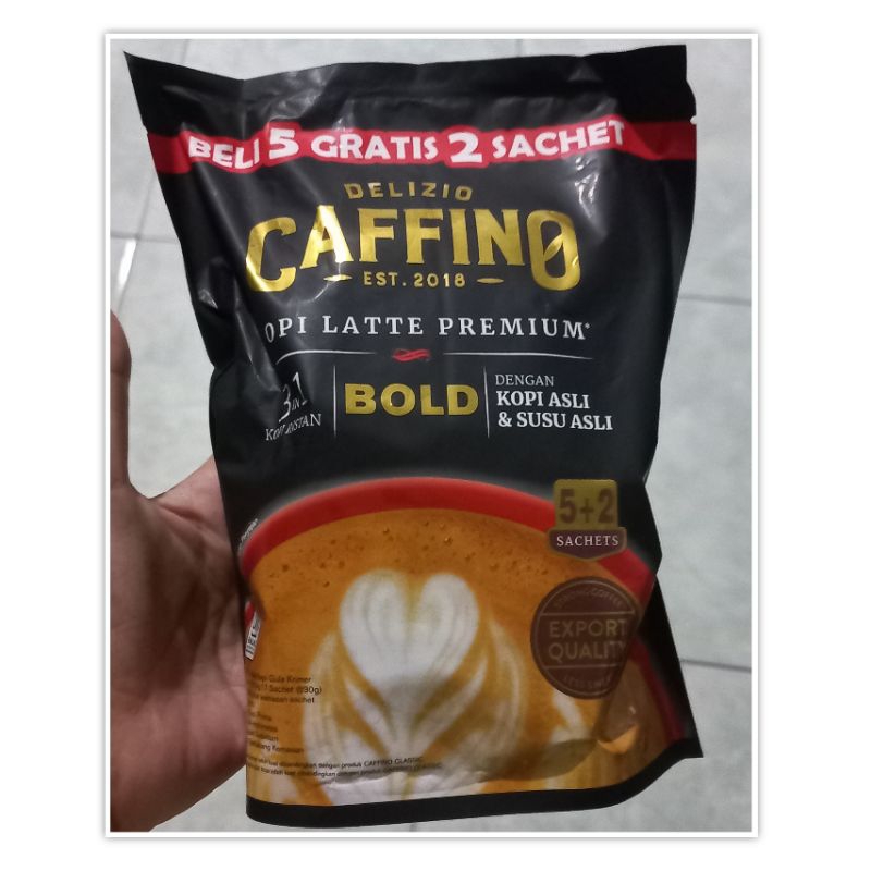 

Caffino Kopi Latte Premium Bold isi 5 sachet Kopi Instant