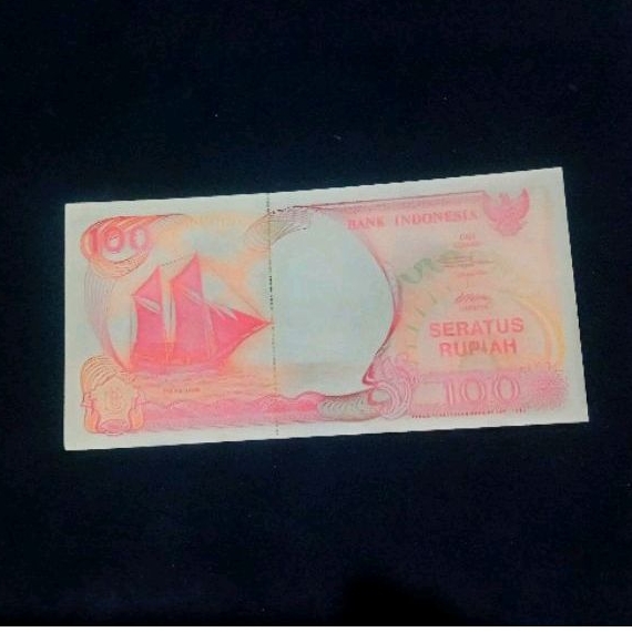 Koleksi Uang Kertas Kuno Uka-uka 100 Perahu Layar 1991 Unik