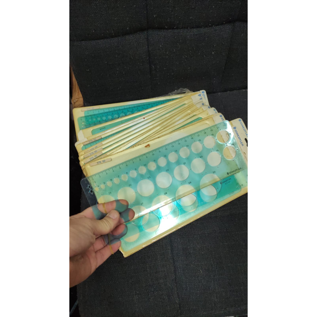 

penggaris mal lingkaran staedler made in germany sisa tahun 1990 presisi