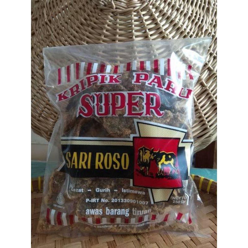 

Keripik Paru sapi cap burung 250gram