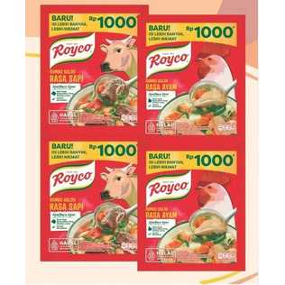 

Royco Bumbu Kaldu Ayam, sapi 12x16gr