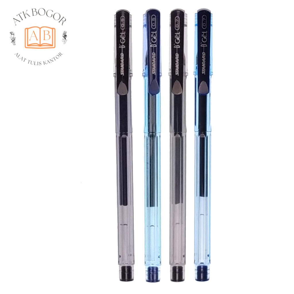 

Pulpen Jel Sekolah Kantor Standard BGel 0.5 / 0.7 Hitam / Biru