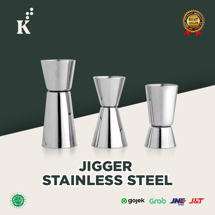 

Jigger Alat Takar Sirup Gula Cair Murah Stainless Steel - 20-40 cc