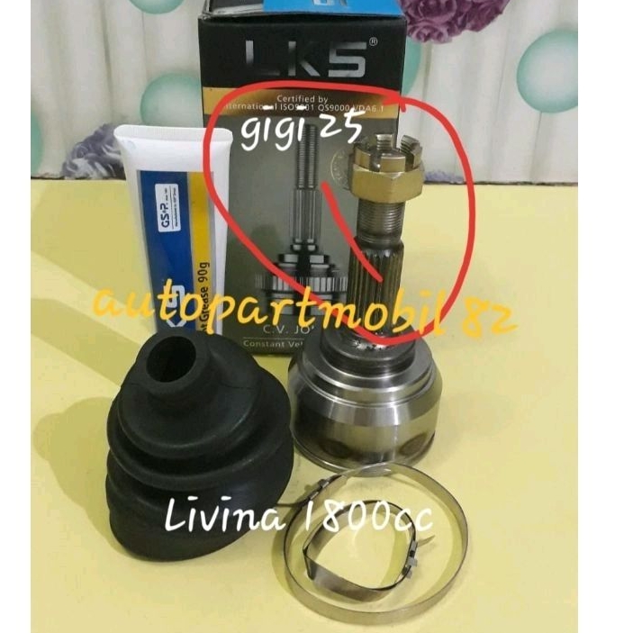 CV Joint Luar As Roda Depan Luar Nissan Livina 1800cc