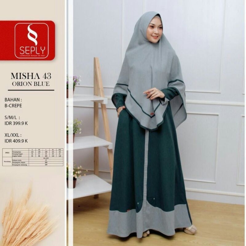 GAMIS SYAR'I SET KHIMAR MISHA 43 SEPLY