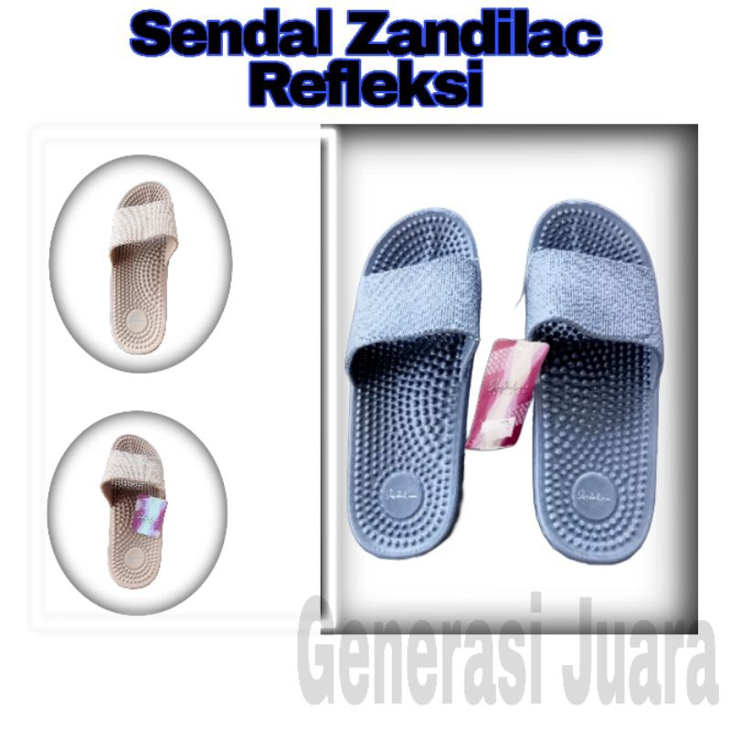 Sandal Pria Zandilac Refleksi Sandal Pria Dewasa Slip On Slop Refleksi