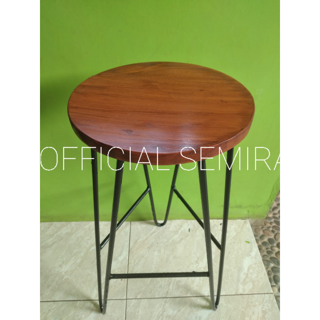 RK TINGGI 70 CM kursi cafe besi dan kayu/kursi bar murah/kursi makan tinggi 70 cm/bangku cafe/bangku