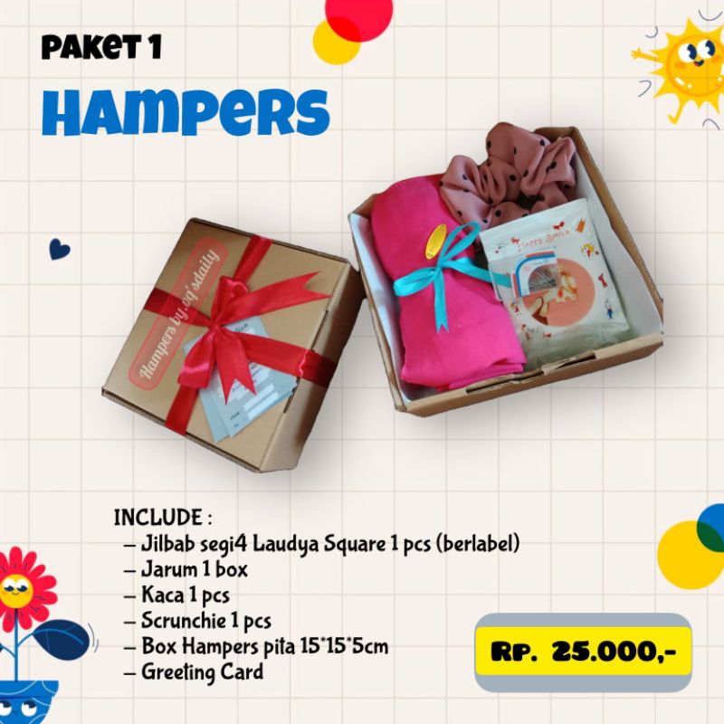 

Hampers Hijab TERMURAH/Kado Ultah/ wisuda/ wedding