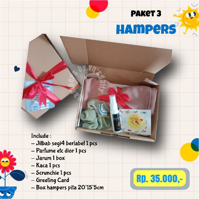 

Hampers Hijab /Gift box Ultah/ Wisuda / Nikah