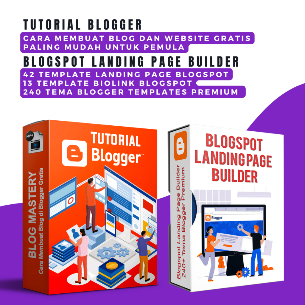 Bundle Tutorial Blogger | Landing Page Menggunakan Platform Blogger Gratis