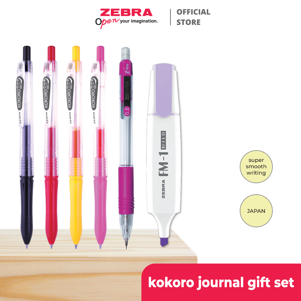 

Pulpen Gel ZEBRA Kokoro Candy Set 0.5mm: Alat Tulis Warna Pastel, Gel Pen Lucu Estetik, Menulis Nyaman