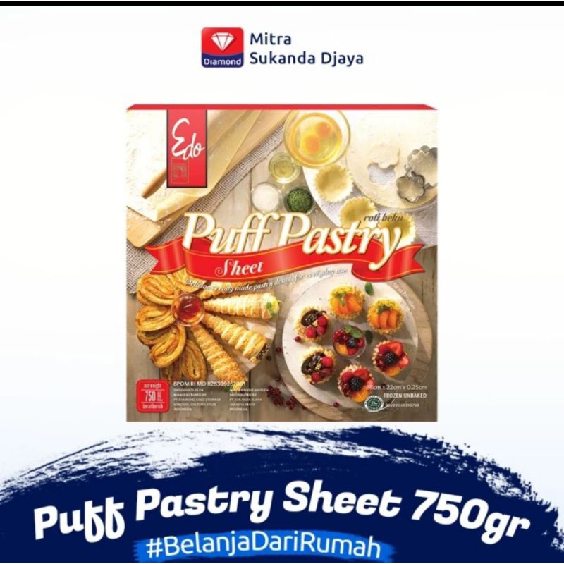 

Edo Puff Pastry - Frozen Product (750 gr)