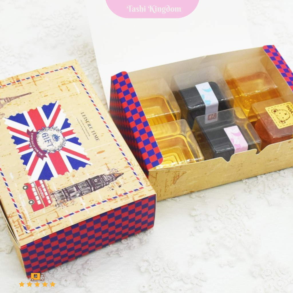 

Paper Box Cupcake London Kotak Kado Packing Cookies Kotak kado hijab Kotak motif london