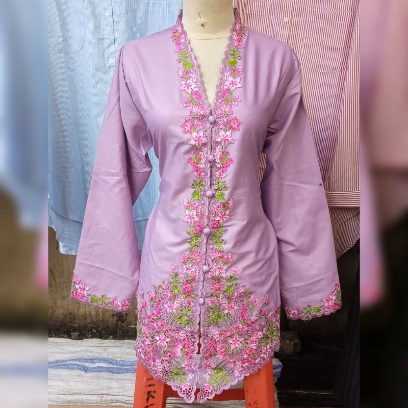 KEBAYA BORDIR LENGAN PANJANG/KEBAYA ENCIM DI BORDIR