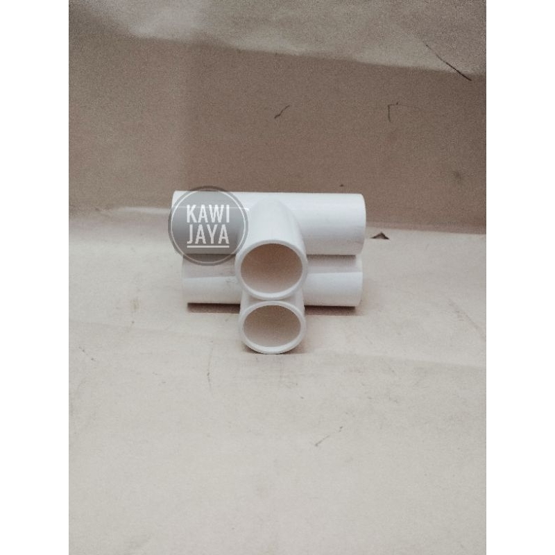 Tee Pipa Listrik 20mm Lesso / Sambungan T Pipa Listrik