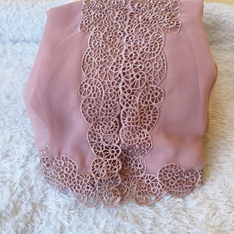 Kain bordir motif bulat/ Kain kebaya bali bordir/ Kain kebaya bordir baru