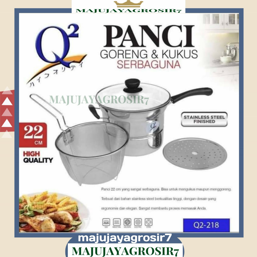 PANCI KUKUS GORENG REBUS DEEP FRYER UK 2CM / PANCI KUKUS GORENG REBUS SERBGUNA Q2-218 / MULTIFUNGSI 
