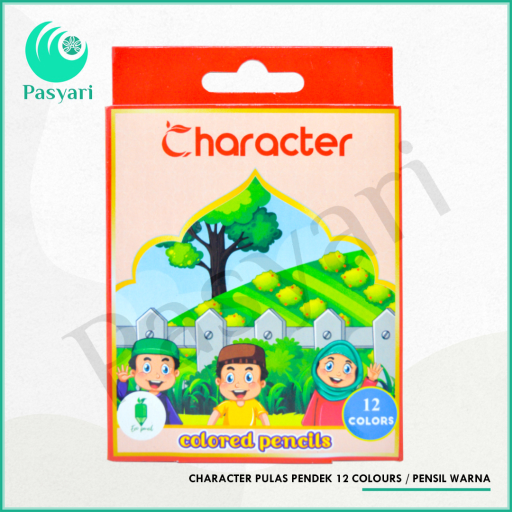 

CHARACTER PULAS PENDEK 12 COLOURS / PENSIL WARNA