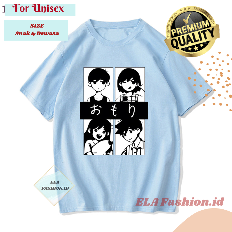 Kaos Omori Sunny Basil Kel Hero Mari Kel Manga T shirt Permainan