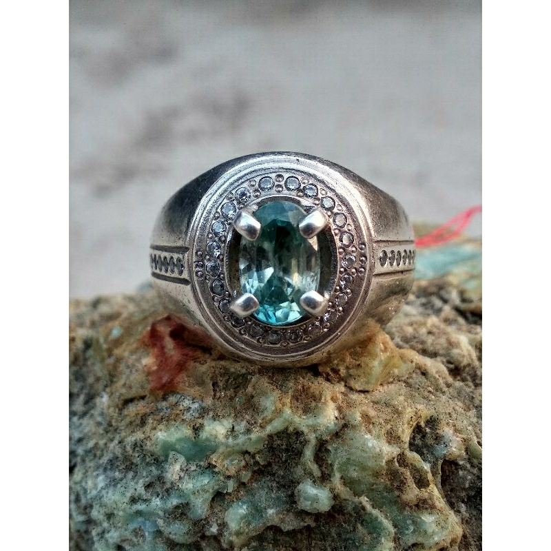 blue zircon cambodia ring perak