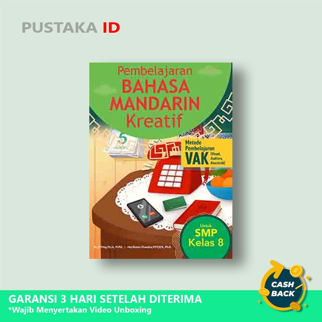Buku Pembelajaran Bahasa Mandarin Kreatif Untuk SMP Kelas 8 - Original
