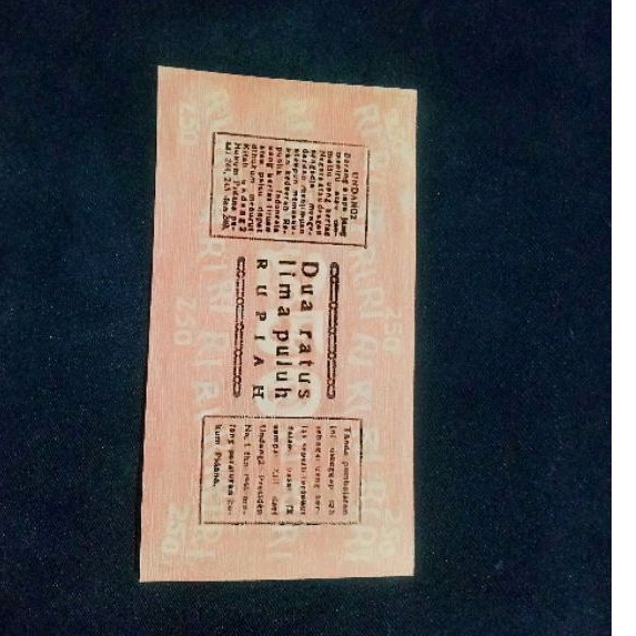 Koleksi Uang Kertas Kuno Orida 250 Kutardja