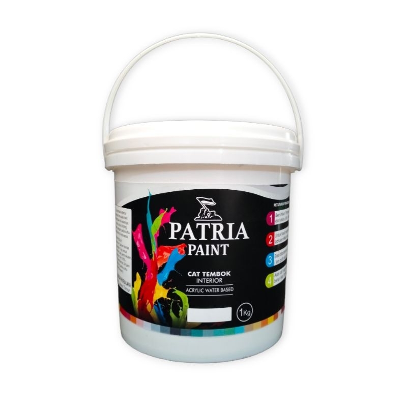 CAT TEMBOK 1KG interior / KALENGAN / PAIL By Patria Paint