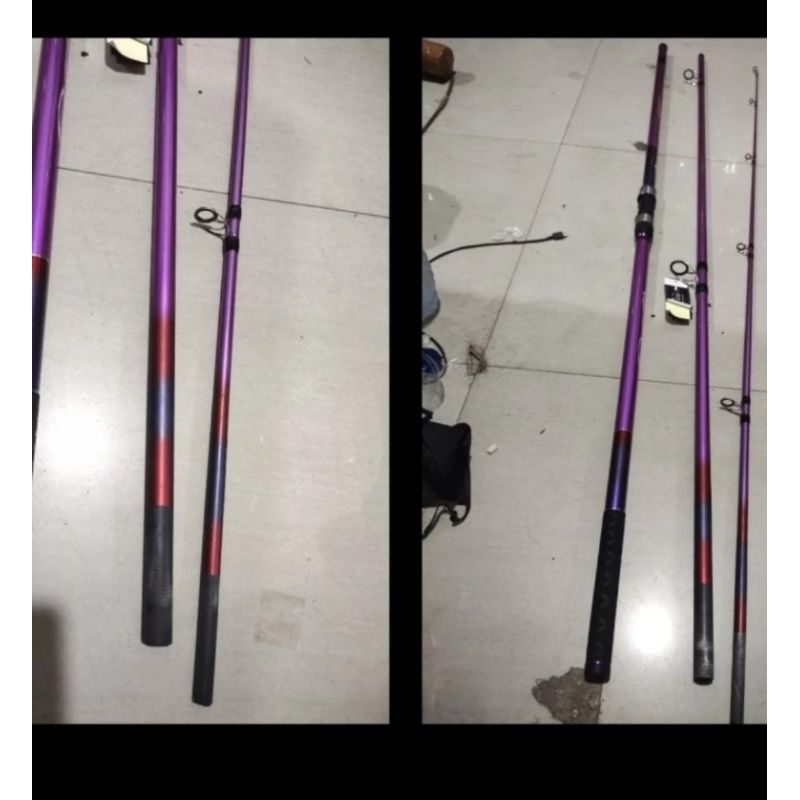 joran sambung 3 hammerhead direct surf II 360 390 420 450 sambung III