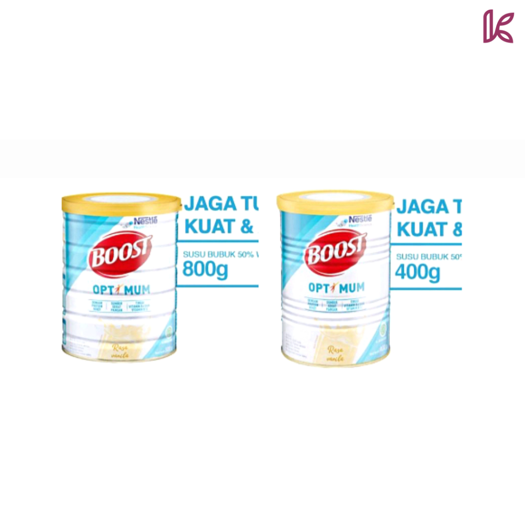 

Susu Bubuk BOOST Optimum 400gr/800gr untuk membantu menjaga kesehatan saluran cerna