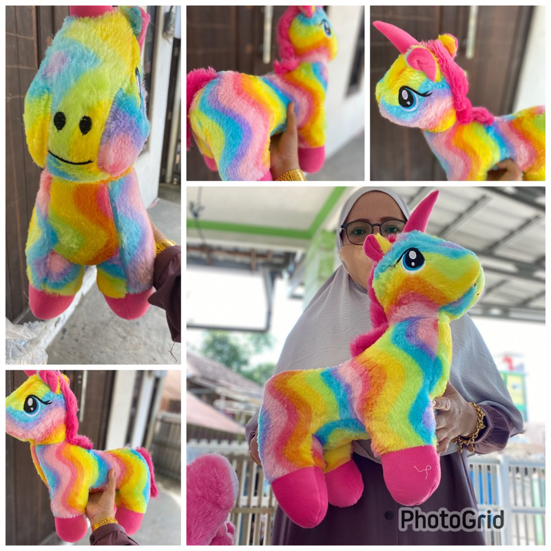 boneka kuda poni rainbow L