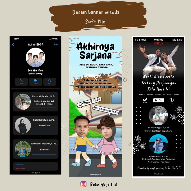 JASA DESAIN BANNER WISUDA (soft file)