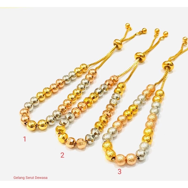 gelang tangan biji lada serut titanium