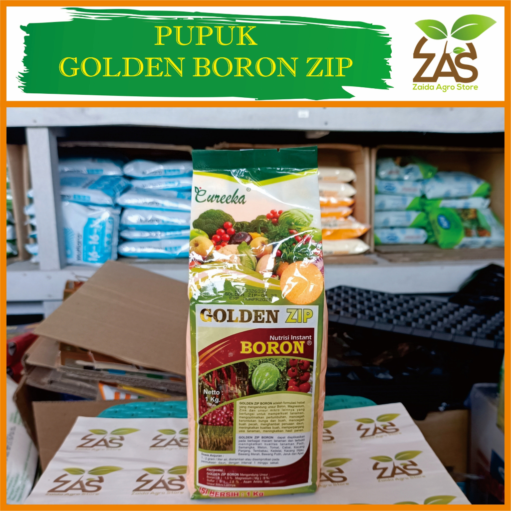 BORON ZIP - GOLDEN ZIP BORON -  PUPUK - NUTRISI TANAMAN - Kemasan 1Kg