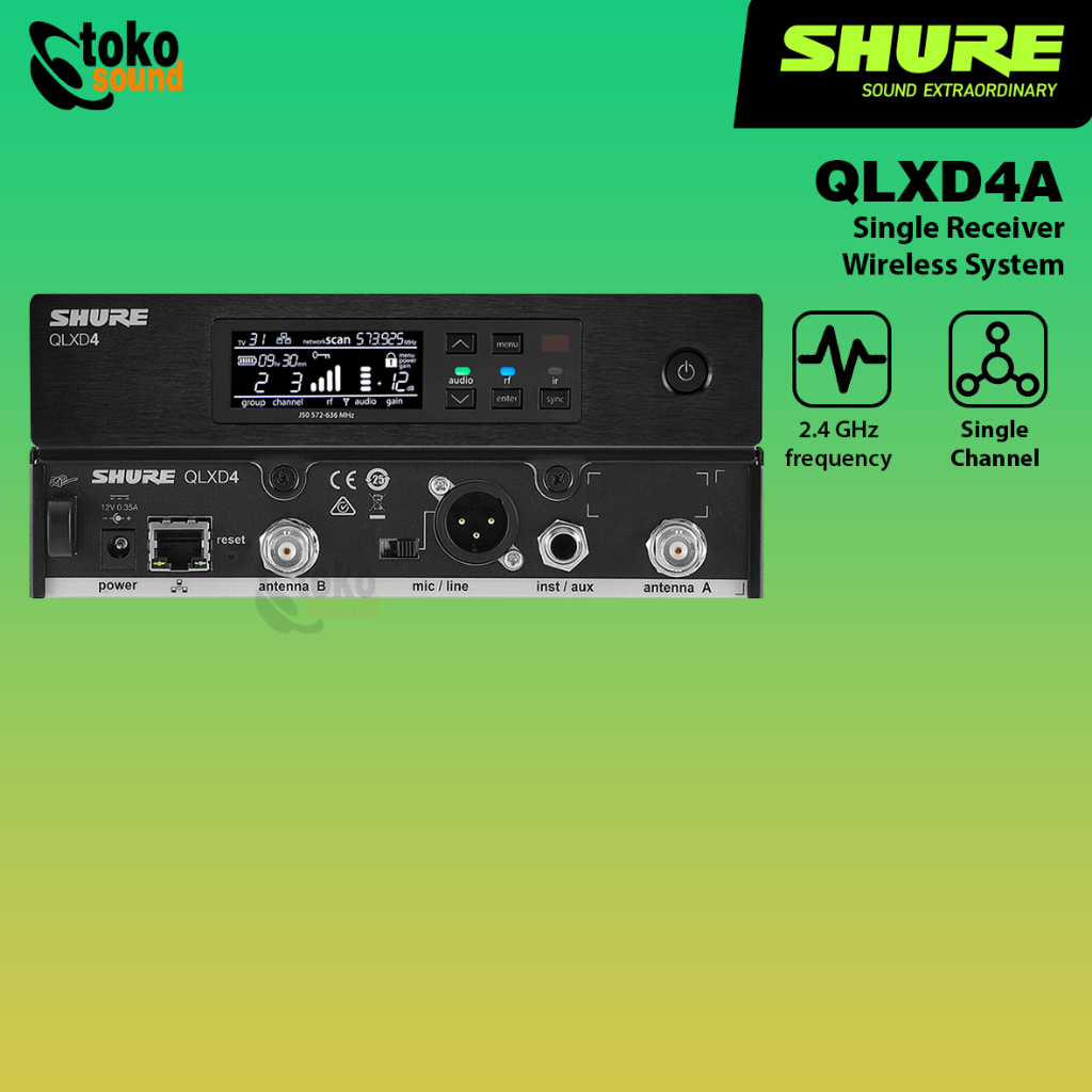 Shure QLXD4 - Digital Wireless Receiver Original