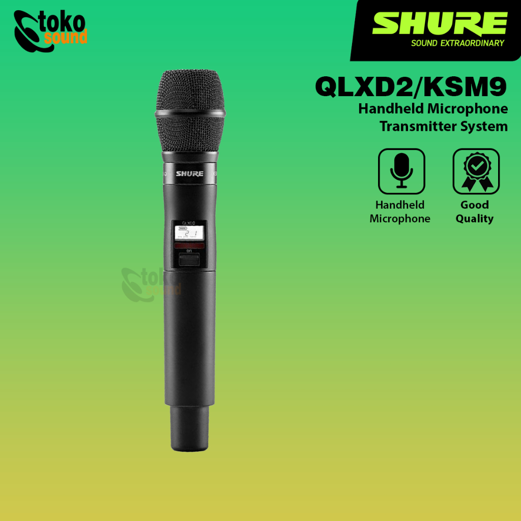 Shure QLXD2/KSM9 Wireless Handheld Microphone Transmitter Original