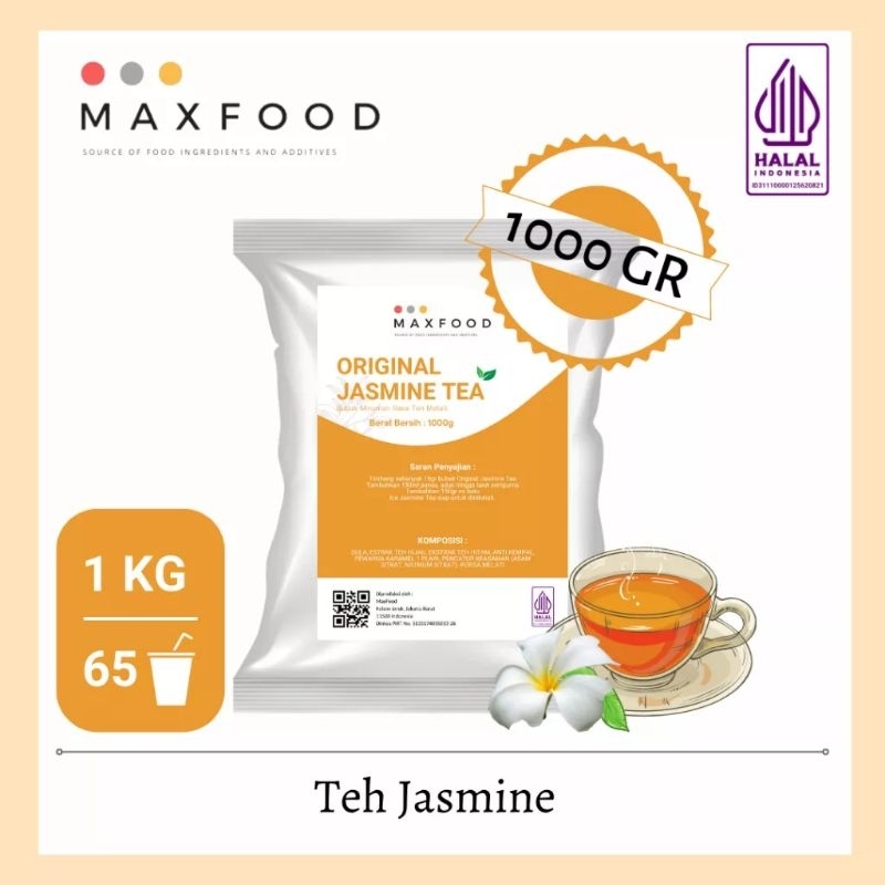 

1Kg Jasmine Tea Powder / Bubuk Jasmine Tea / Bubuk minuman Jasmine Tea / Teh Rasa Melati