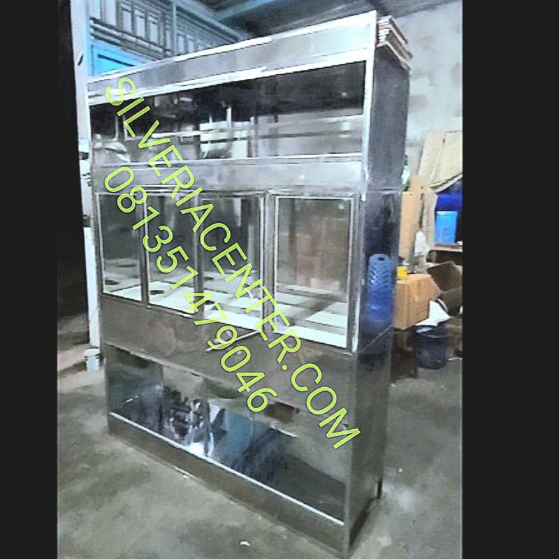 RUMAH ETALASE BOX UNTUK INSTALASI ALAT MESIN DEPOT AIR MINUM ISI ULANG GALON