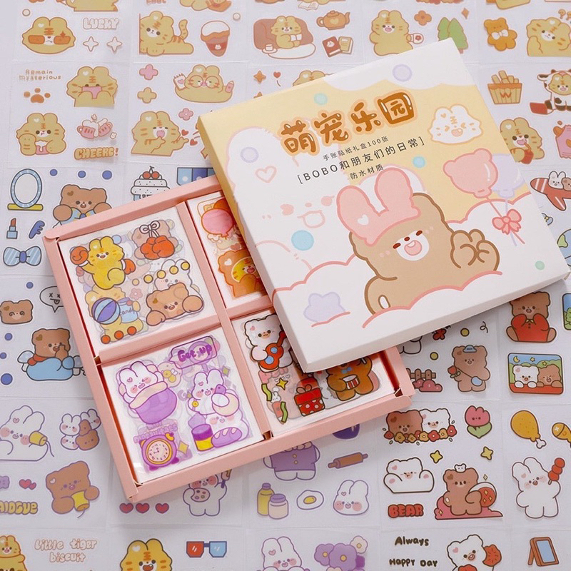 

[ READY STOCK ] STIKER BOBO LUCU GEMOY KAWAII BUNGA BERUANG KELINCI AYAM BINTANG ASTRONOT UNTUK DEKORASI GELAS LAPTOP JURNAL SCRAPBOOK GAYA KOREA JEPANG