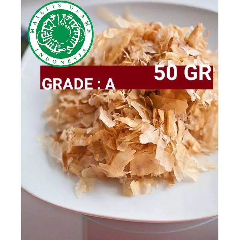 

Katsuobushi / katsuboshi / ikan cakalang serut / bonito flakes 50 gr bogor