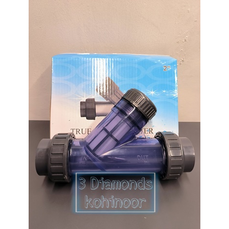 Y STRAINER PVC / Y STRAINER UPVC 2" SOCKET CLEAR BODY BENING